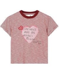 ANDERSSON BELL - Heart-Shaped Striped T-Shirt - Lyst