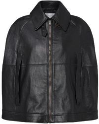 7 For All Mankind - Leather Cape - Lyst