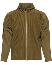 Homme Plissé Issey Miyake - Homme Plissé Issey Miyake Pleated High Neck Jacket - Lyst