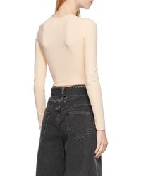 Maison Margiela - Four-Stitch Long-Sleeved Bodysuit - Lyst