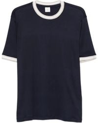 Eleventy - Contrast Trim Crew Neck T-Shirt - Lyst