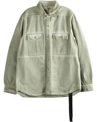 Rick Owens - Button-Up Denim Shirt - Lyst