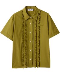 Miu Miu - Poplin Shirt - Lyst