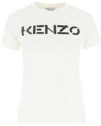 KENZO - Logo-Print Short-Sleeved T-Shirt - Lyst