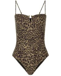 Nili Lotan - Embellished Leopard-Print Swimsuit - Lyst