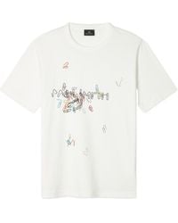 Paul Smith - Ps Paul Smith Paperclip Print T-Shirt - Lyst