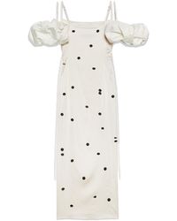 Jacquemus - Chouchou Polka-Dot Midi Dress - Lyst
