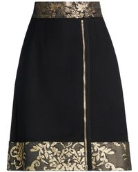 Dolce & Gabbana - Two-Tone Metal Mini Skirt - Lyst