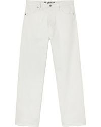 Jil Sander - Button Detailed Straight Leg Jeans - Lyst