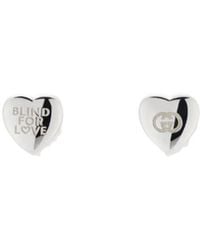 Gucci - Blind For Love Stud Earrings - Lyst