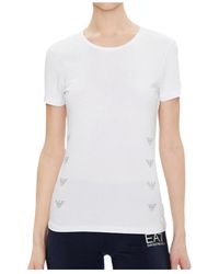 EA7 - Solid Cotton-Modal T-Shirt - Lyst