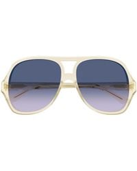 Chloé - Chloé Eyewear Pilot Frame Sunglasses - Lyst
