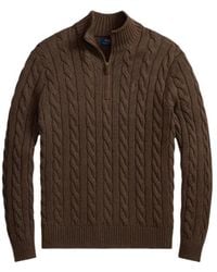 Polo Ralph Lauren - Cable-Knit Half-Zip Sweater - Lyst