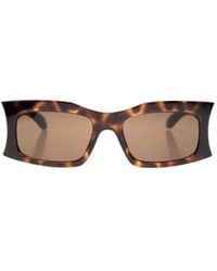 Balenciaga - Eyewear Pointed-Edge Rectangle Frame Sunglasses - Lyst