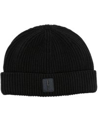 Neil Barrett - Logo-Appliqué Beanie - Lyst
