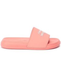 McQueen - Logo Pool Slides - Lyst