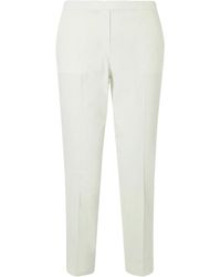 Theory - Treeca Linen-Blend Straight-Leg Pants - Lyst