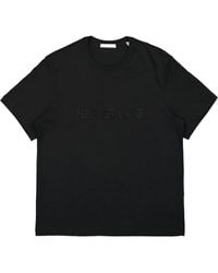 Helmut Lang - Logo Embroidered Crewneck T-Shirt - Lyst