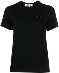 COMME DES GARÇONS PLAY - Heart Cotton T-Shirt - Lyst