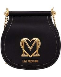 Moschino - Logo-Plaque Crossbody Bag - Lyst