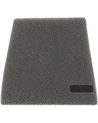Miu Miu - Teddy-Texture Logo-Patch Mini Skirt - Lyst