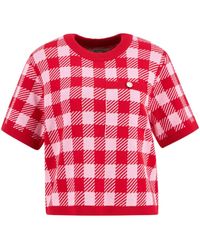 Barbour - Plaid Short-Sleeved Knit Sweater - Lyst