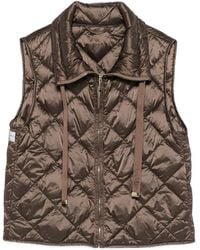 Max Mara - Quilted Down Vest - Lyst