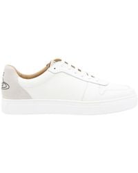Vivienne Westwood - Logo-Print Calf Leather Sneakers - Lyst