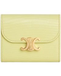 Celine - Small Flap Wallet Triomphe - Lyst