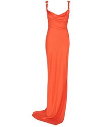 Balmain - Cowl Neck Fluid Maxi Dress - Lyst