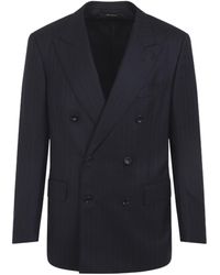 Tom Ford - Pinstripe Double-Breasted Blazer - Lyst