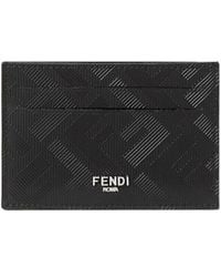 Fendi - Shadow Slim Card Holder - Lyst
