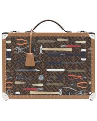 Fendi - Ff Canvas Suitcase With Tool Print - Lyst
