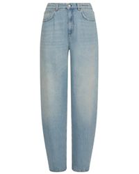 Marella - Denim Barrel-Leg Jeans - Lyst