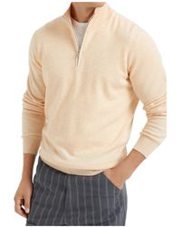 Brunello Cucinelli - Funnel-Neck Knitted Polo Shirt - Lyst