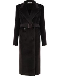 Tagliatore - Double Breasted Faux Fur Coat - Lyst