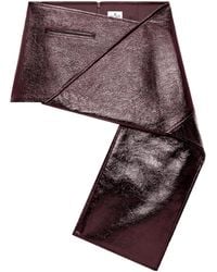 Courreges - Courrèges Fold Vinyl Mini Skirt - Lyst
