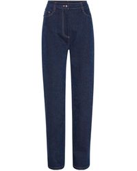 ROTATE BIRGER CHRISTENSEN - Straight-Leg Cotton-Blend Jeans - Lyst