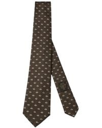Gucci - Double G Silk Jacquard Tie - Lyst