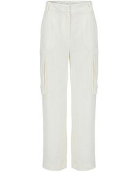 Twinset - Cargo-Pocket Straight Trousers - Lyst