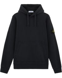 Stone Island - Regular-Fit Hooded Sweatshirt With Pouch Pocket - Lyst