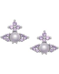Vivienne Westwood - Feodora Stud Earrings Pearl Lilac - Lyst