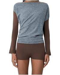 Kiko Kostadinov - Heiss Off-Shoulder Knit Bodysuit - Lyst