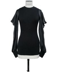Sacai - Crewneck Panelled Jumper - Lyst