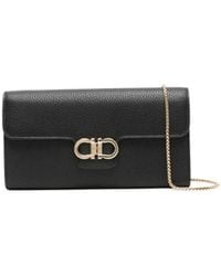 Ferragamo - Gancini Wallet-On-Chain - Lyst