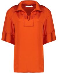IRO - Umini V-Neck Short-Sleeved Top - Lyst