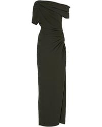 Jonathan Simkhai - Kally Draped One-Shoulder Crêpe Gown - Lyst