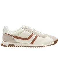 BOSS - Panelled Low-Top Sneakers - Lyst