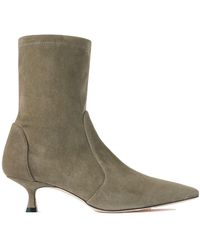 Stuart Weitzman - Naomu Suede Ankle Boots - Lyst