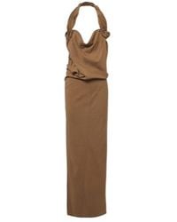 Magda Butrym - Floral-Appliqué Wool-Blend Gown - Lyst